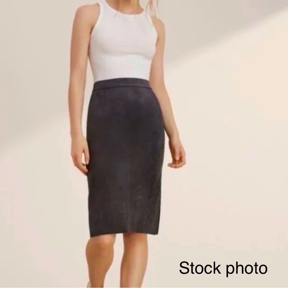 **BNWOT** WILFRED FREE PENCIL VEGAN SUEDE SKIRT
